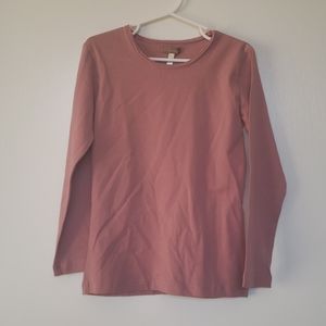 EUC Girls Matilda Jane Long Sleeve Solid Mauve Top